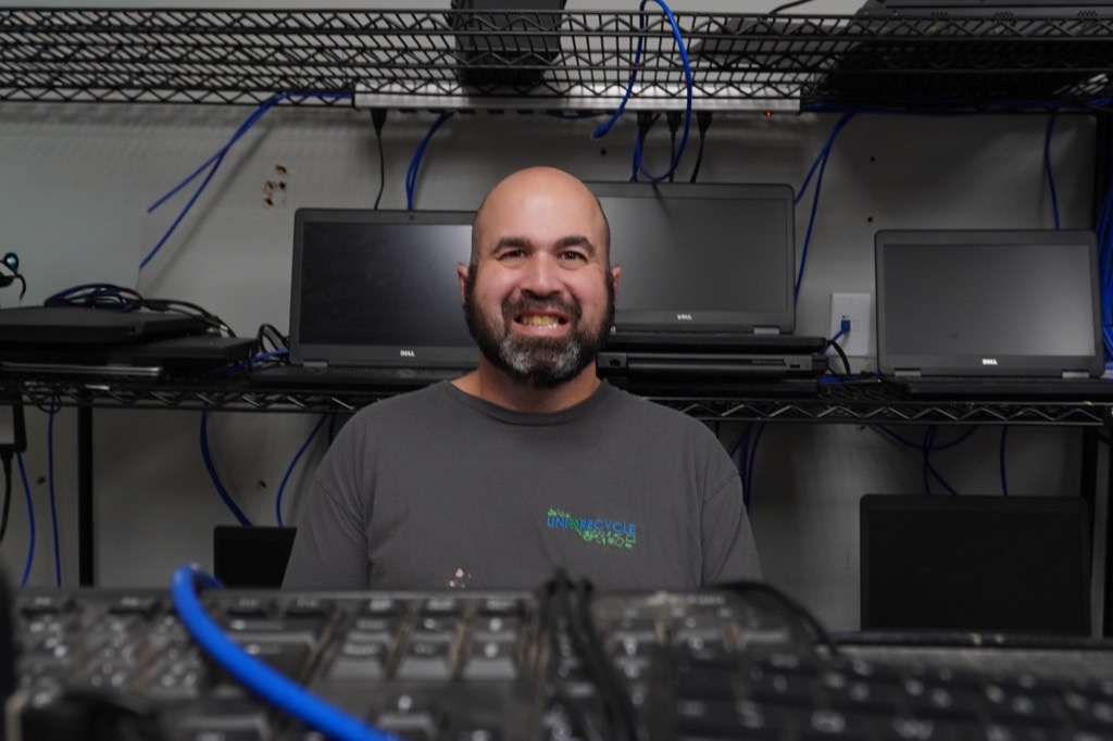 Photo : Patrick au département d'effacement